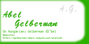 abel gelberman business card